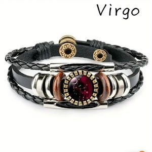 VIRGO Constellation Beaded PU Leather And Charm Bracelet ♍️